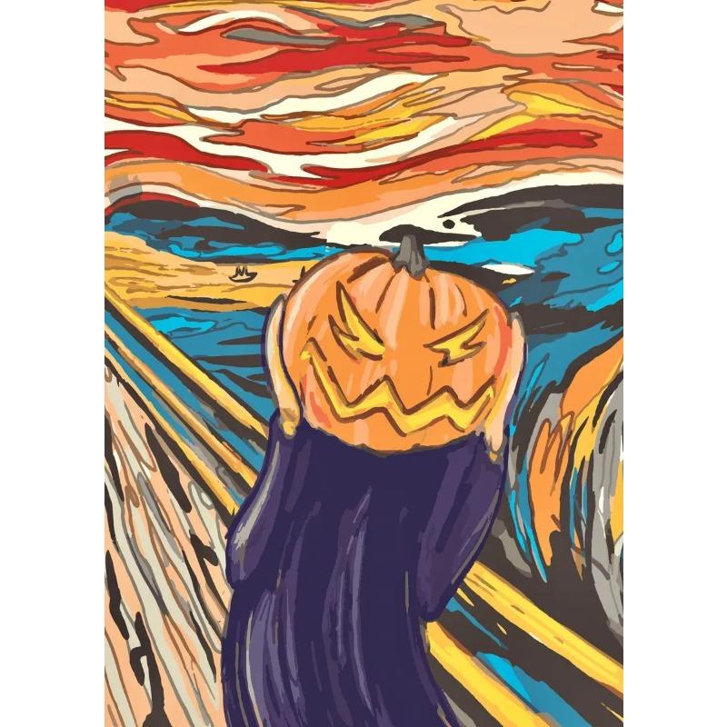 Slavný plátnový obraz Edvard Munch Výkřik Abstraktní Vtipné Plakáty a Tisky Nástěnné Umění Kočka Pes Obrázek do Ložnice Bytová Dekorace