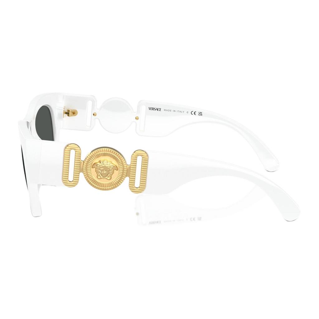 Versace Logo Design Square Sunglasses Unisex sunglasses White 0VE4479U-314/87