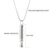 Stainless Steel Mindfulness Breathing Necklace For Women Men Relief Anxiety Pendant Stress Panic Attack Relief Meditation Tool