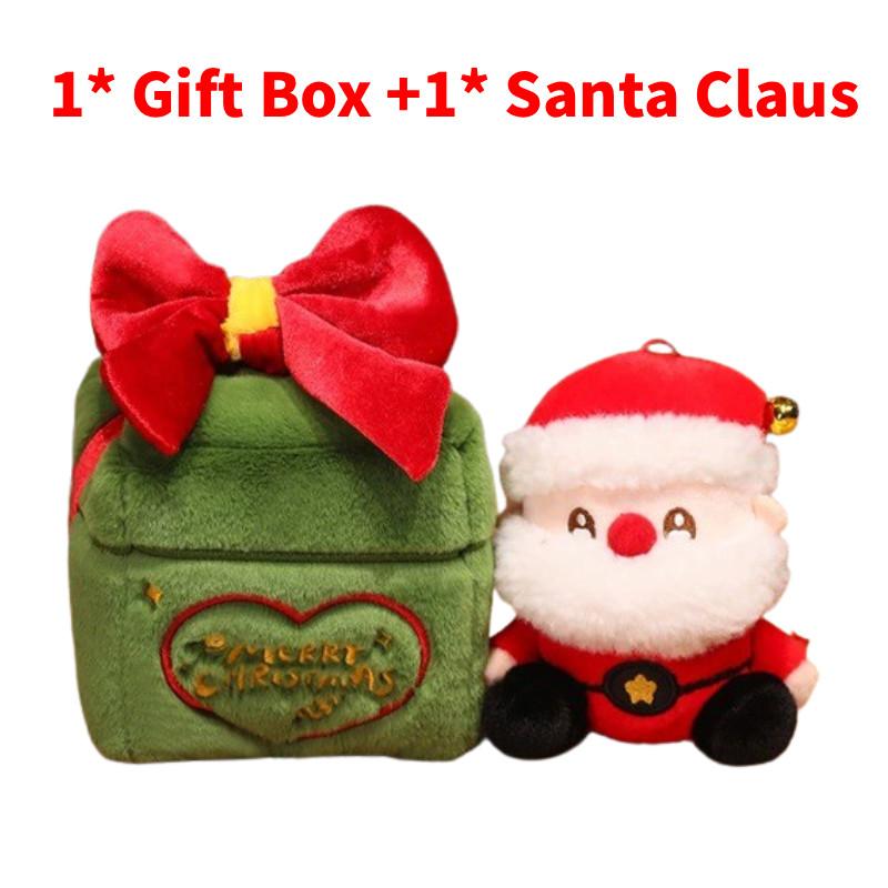 

Christmas Gift Box Santa Claus Deer Animal Plush Toy With Pp Cotton Filling For Seasonal Decor And Gift Ideas Elder