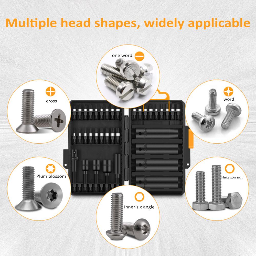Drill Bit Sets S2 Drill Driver Bit Sets 28 Piece Set Multi functional Bits Sets with S2 Bits 25mm 75mm 50mm 1 4 inch