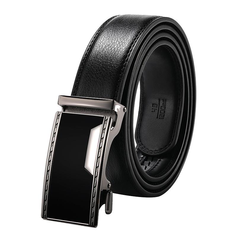 Men'S New Belt Automatic Buckle Cowhide Belt Business Leisure Trend Young And Middle-Aged Belt