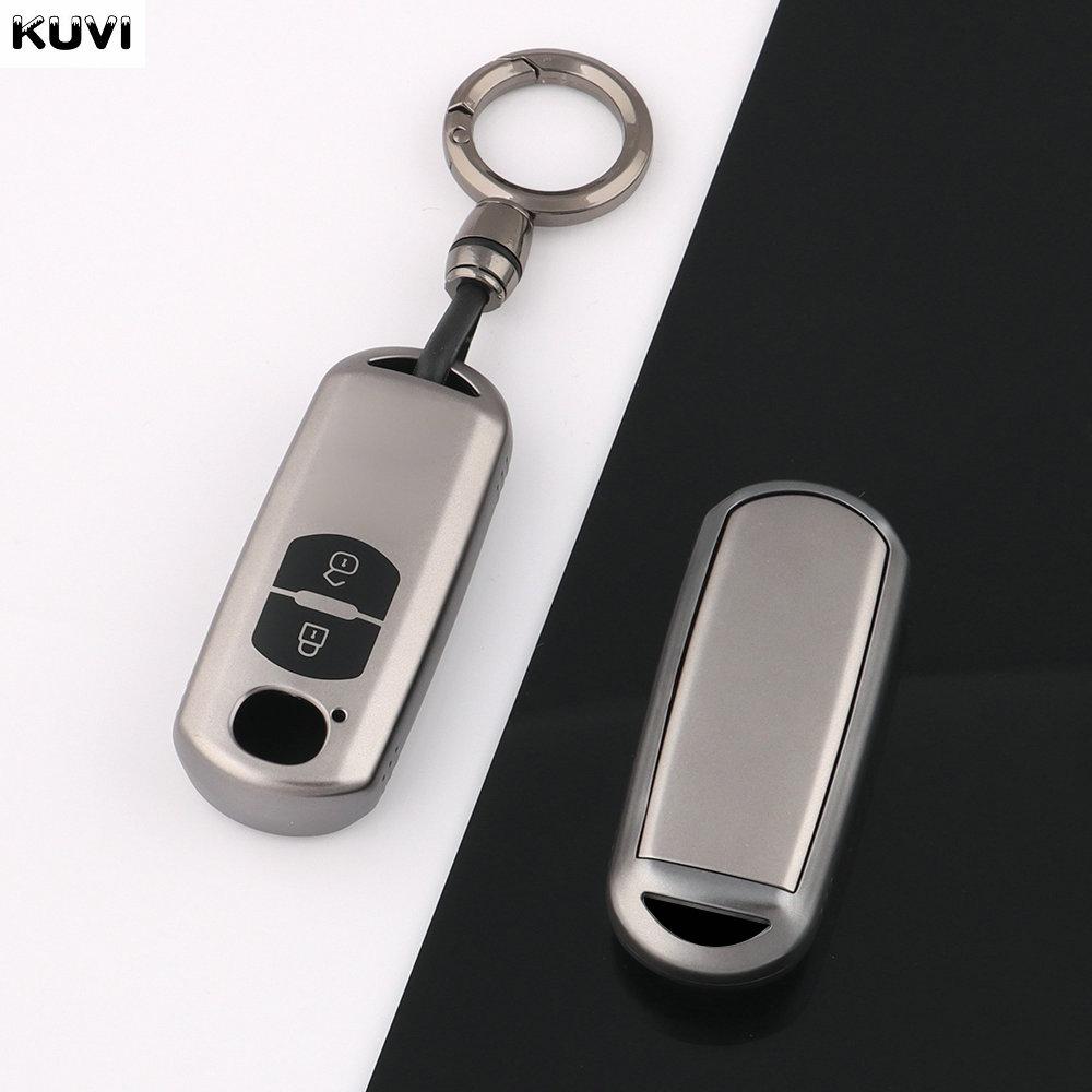 2 3 4 Buttons Gun Grey New Car Key Case Cover For Mazda 2 3 5 6 Cx-3 Cx-5 Cx-7 Cx-9 Speed Miata Mx5 Shell Jacket Protector Fob