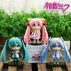 Anime Hatsune Miku Figure Mini Character Ornaments Cute And Charming Pink Green Hatsune Home Desktop Decoration Adult Toy Kid Birth Date Present