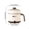 Portable Electric Cooking Pot for Home Use with Steamer Noodles And Soup