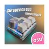 Sayodevice Osu O3c Szybki Trigger Hall Effect Przełączniki Magnetyczne Liniowe Klawiatura z Pokrętłem I Ekranem, Kopiuj Wklej, skrót, klawisz makro