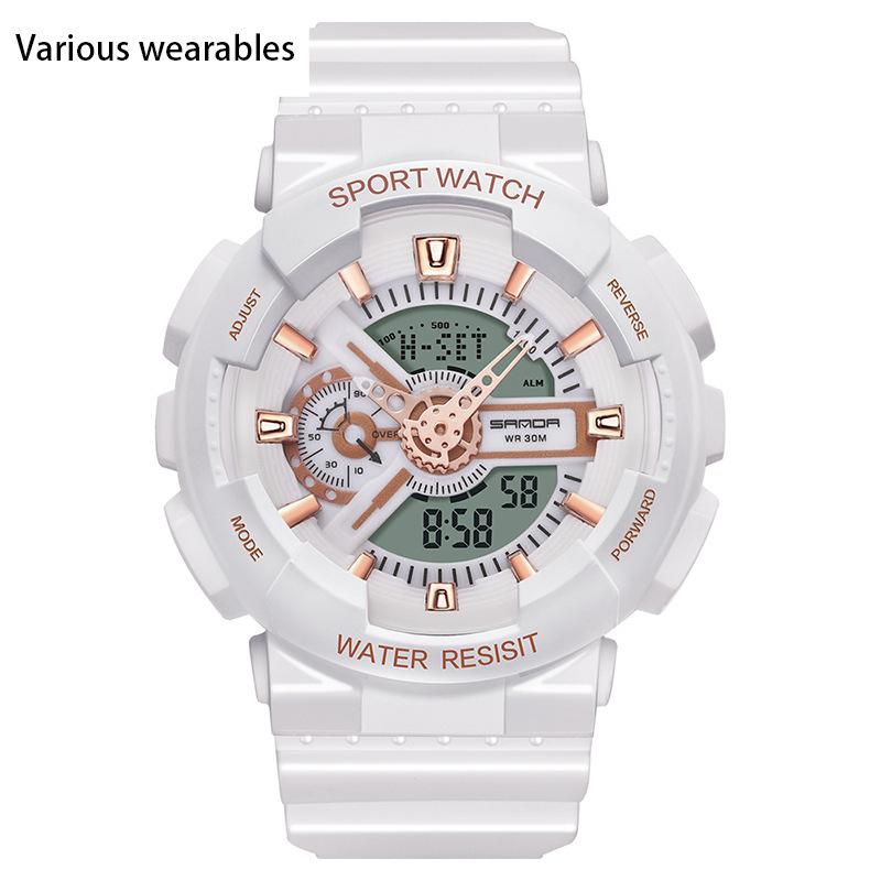 Koreanischer Modetrend Micro Business Leuchtende elektronische Sport trendige Student koreanische Süßigkeiten Kinder Paar Uhr