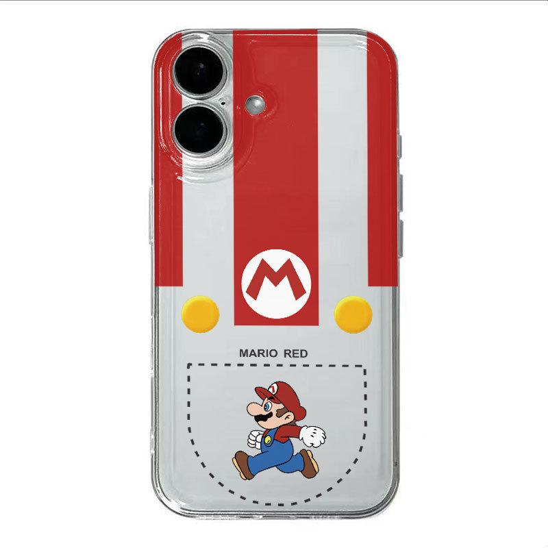 Mario Full Wrap Drop-Proof Phone Case for iPhone 17 Pro Max, 15, 14, 13, 12, XS Max