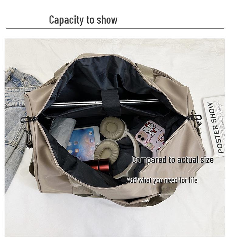 Men's & Women's Large Waterproof Travel Bag - Portable, Lightweight, Versatile for Short Trips and Dorm Use