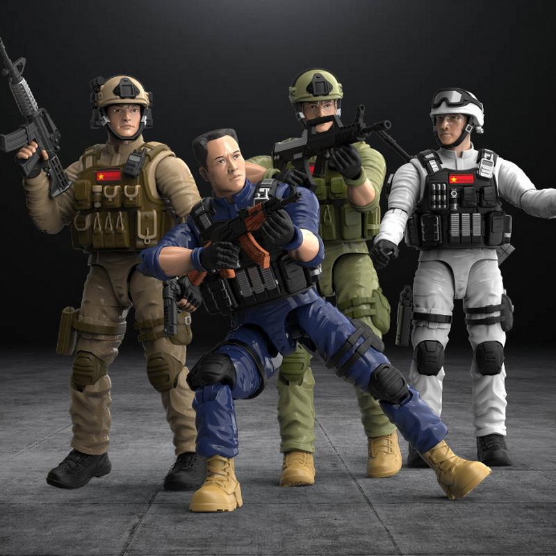 Special Forces Model Toy Soldiers With Removable Joints Action Figure Set Home Ornament Birthday Gift For Kids