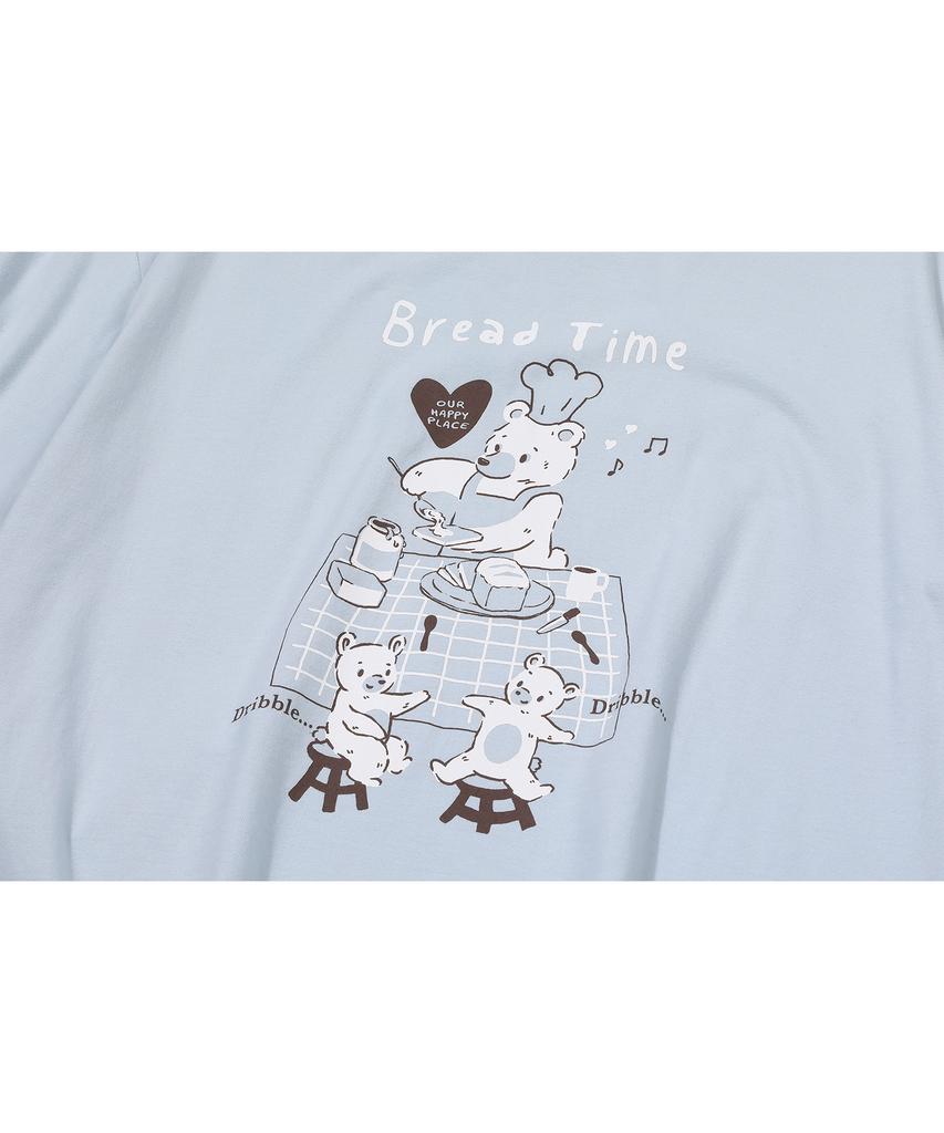 CPGN STUDIO Bakery Bear Short Sleeve T-Shirt Mist Blue