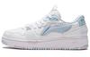 Abrasion Resistant Breathable Abrasion Resistant Breathable Low Top Skateboard Shoes Women's White Blue AGCS084-3