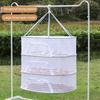 Multi-Layer Hanging Drying Basket with U-Shaped Zipper Design for Food, Fish, and Clothes