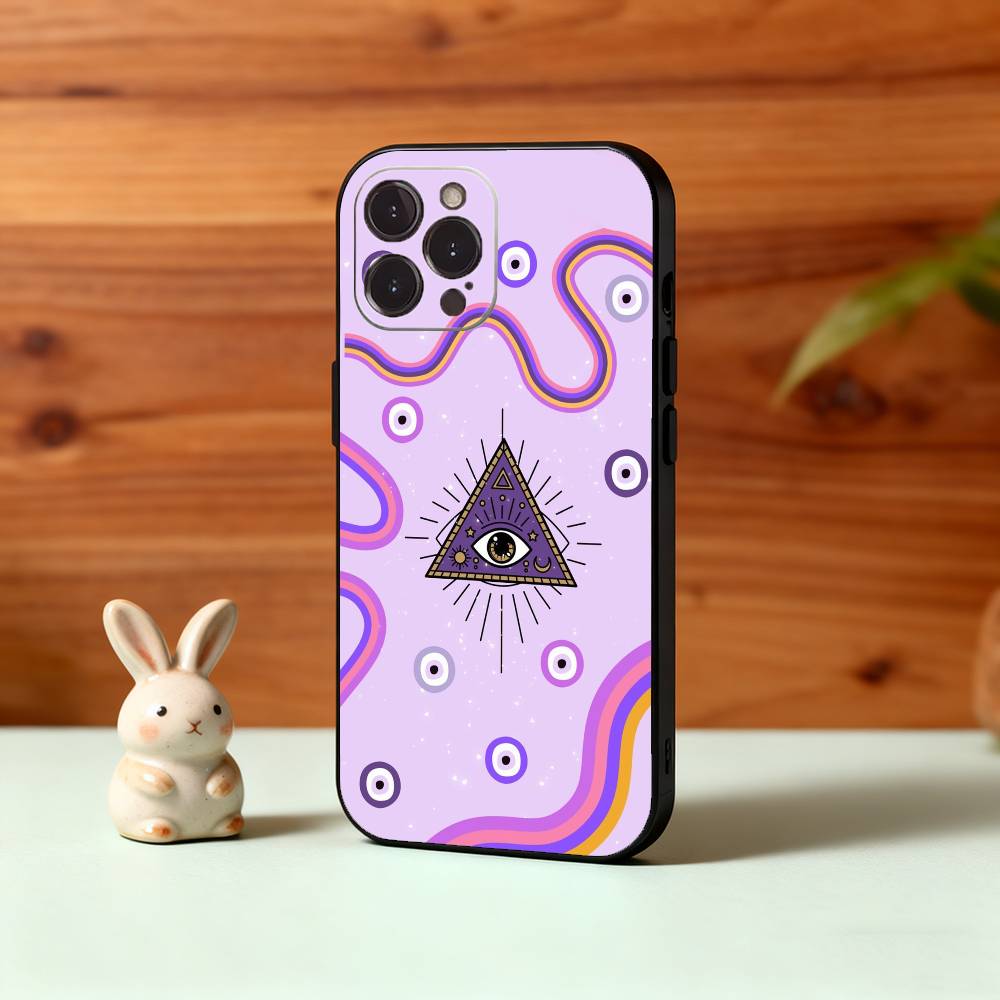 

Heart of the Pupils and Wings Phone Case For iPhone17,16,15,14,13,12Plus,Pro Max,XS,5G Soft Silicone Black Cover iPhone12PROMAX