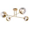 Asturia Gold Ceiling Lamp 4-Flat Golden Lamp E27