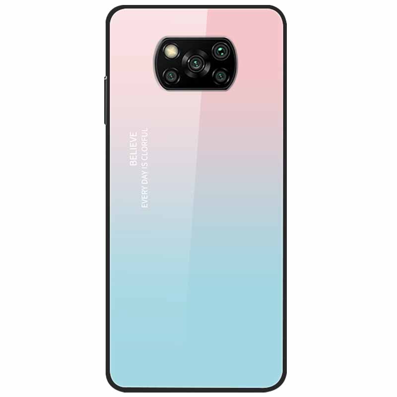 Etui na Poco X3 Pro Modne Urocze Szkło Hartowane Luksusowe Pokrowce Coque dla Xiaomi Poco X3 NFC Etui PocoX3 X 3 Zderzak Ochronny