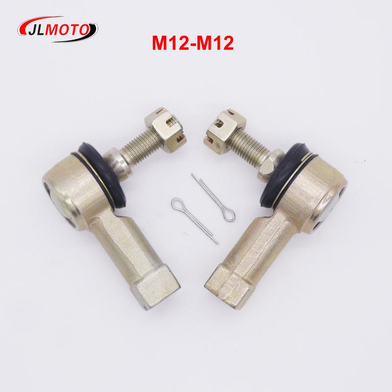 M12-M12 Tie Rod Ends Kit For DS Golf Cart 102288301 10601 ATV Honda FourTrax TRX300 Yamaha YFM350 450 Shineray 250cc Stxe