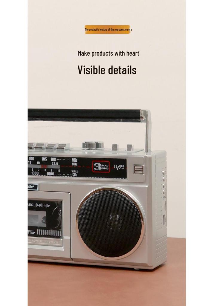 Bayin Box Retro 80s Multifunctional Cassette Player and Recorder