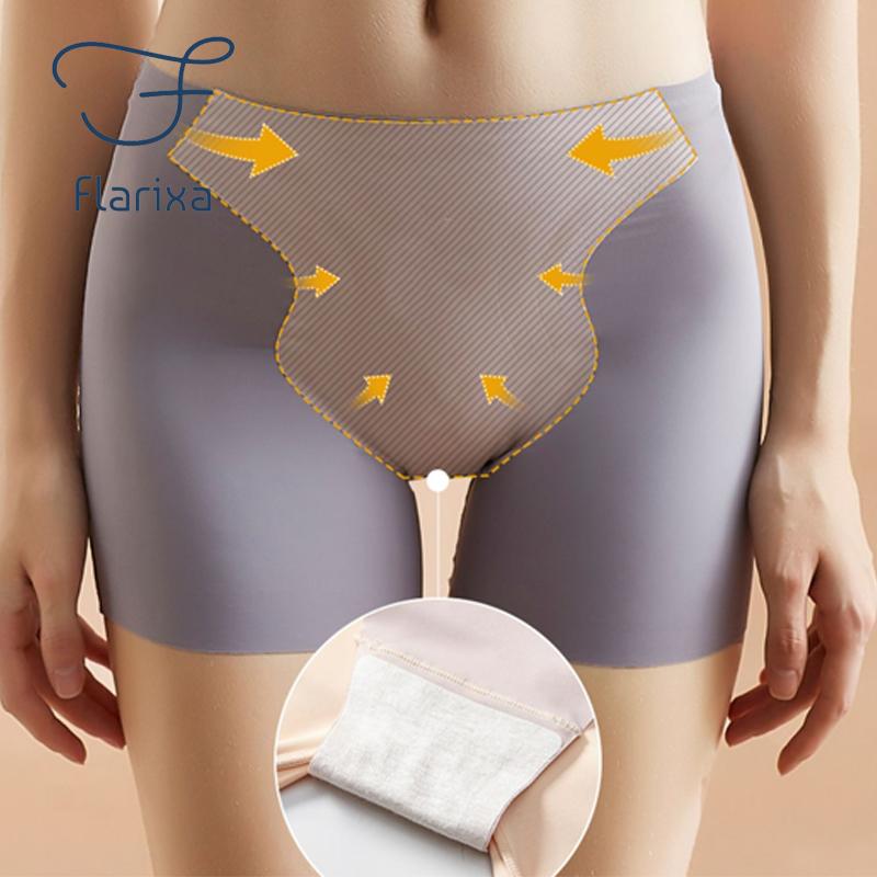 Flarixa Mid Waisted Magic Compression Pants Women's Underwear Tummy Control Panties Waist Trainer Lingerie Girl's Cute Underpants Undies