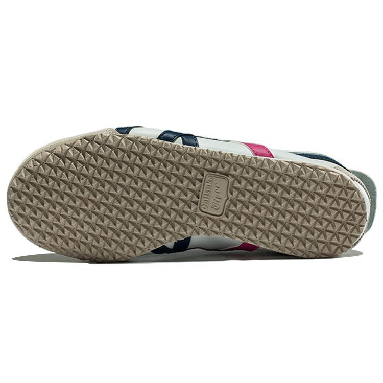 ONITSUKA TIGER Mexico 66 Fleece Comfortable Non-Slip Low-Top Casual Shoes Unisex Sneaker White Red D50XK-0154