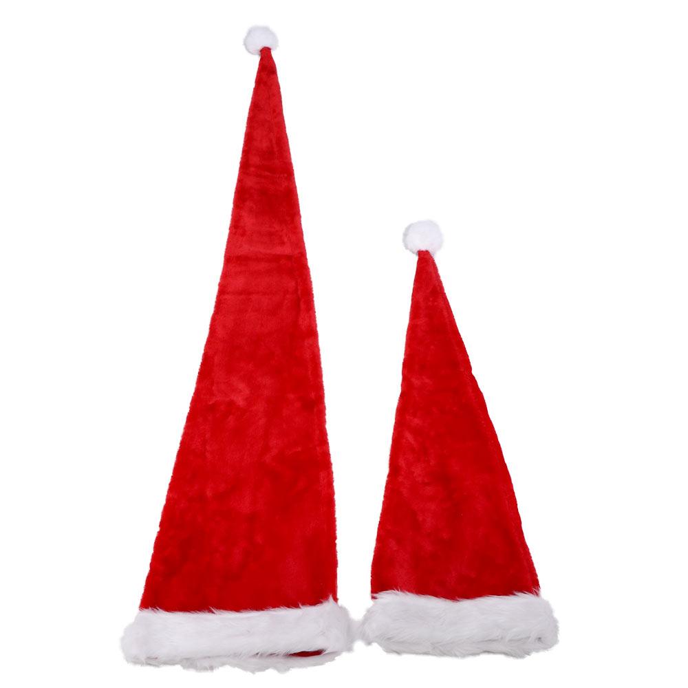 Hat Santa Claus New Year Decoration Christmas Hat Christmas Decoration Plush Hat Long Christmas Cap