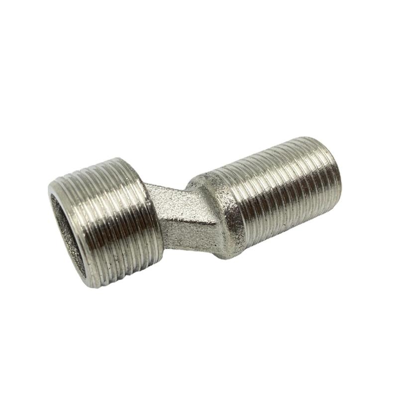 Uprgades Steel Plumbing Adapters Metal Offset Connector Threaded Pipe Adapter Wall Mounted Adapter set for Wall Mounts