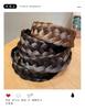 Five-Strand Braid Thick Wide Edge Handmade Fishtail Twist Headband for Women