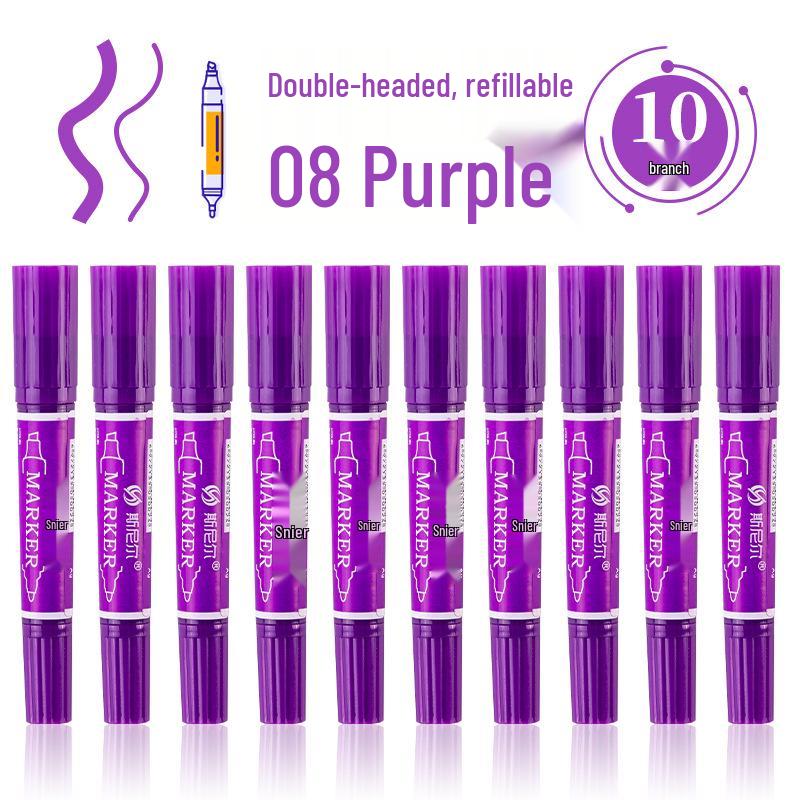 Snell 40-Color Double-Ended Oil-Based Marker Set for Children's Art and Professional Painting