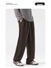 Herren Neue Warme Weitbeinige Wollstrick-Sweathose - Dick, Vielseitig, High-Street Casual-Hose
