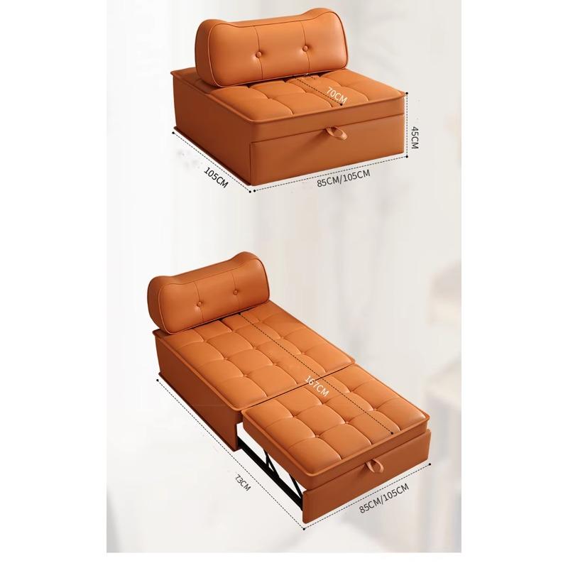 Hot Sale Yellow Orange Living Room Dining Room Elegant Convenient Ergonomic Flat Office Breathable Sofa Single Sofa Bed.