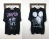 Camiseta Vintage dos Anos 90 da Banda Misfits Violent World Danzig Evil Estampa Over