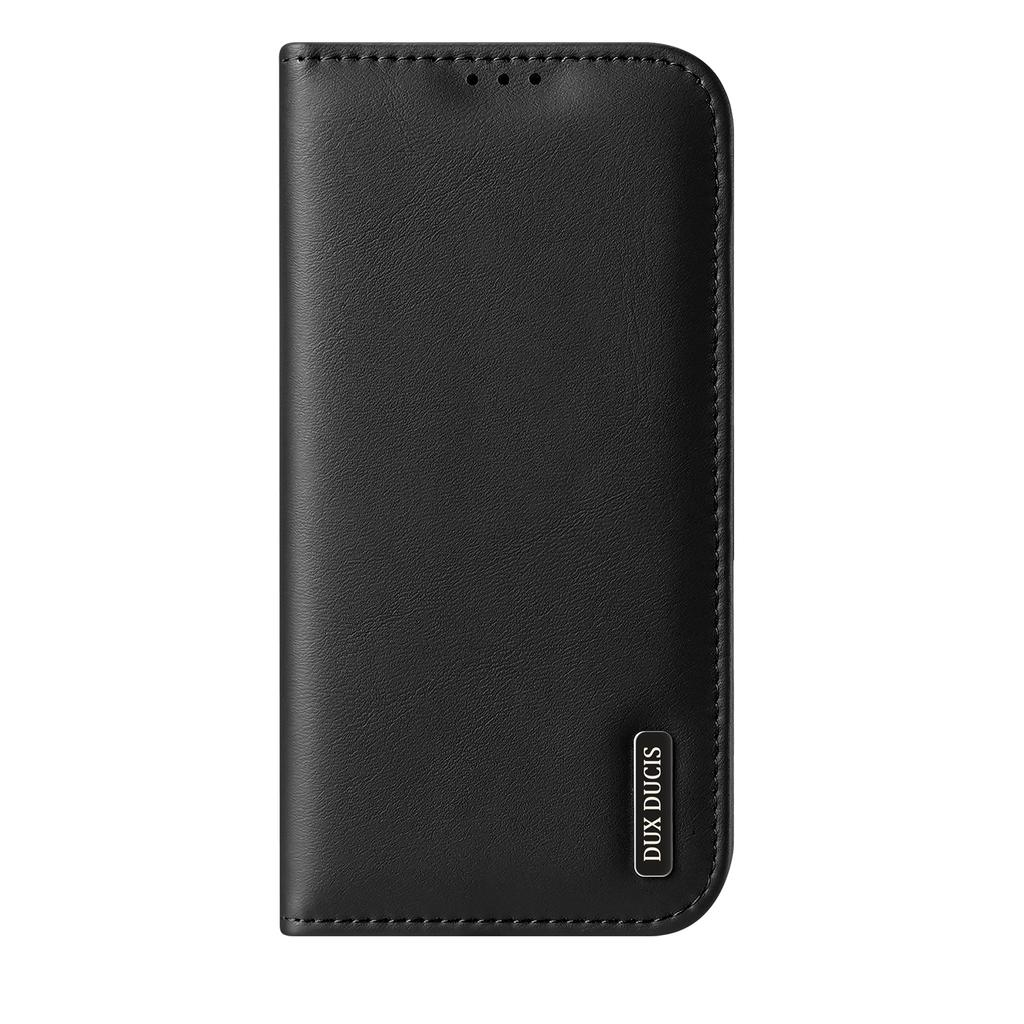 For iPhone 17 Air Case DUX DUCIS Hivo Series Cowhide Leather RFID Blocking Wallet Stand Flip Phone Cover