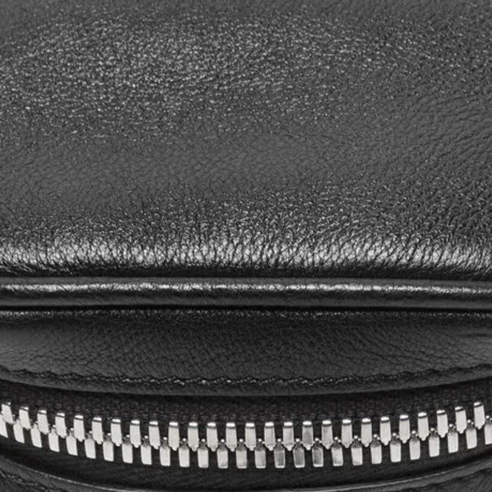 Acne Studios Camera Clip Classic Calfskin Headphone Bag Unisex Accessories Silver Black CG0304900