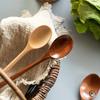 4PCS Wooden Spoon Kitchen Korean Style Natural Wood Soup Tableware Cooking Honey Coffee Spoon Mixing Spoon4
