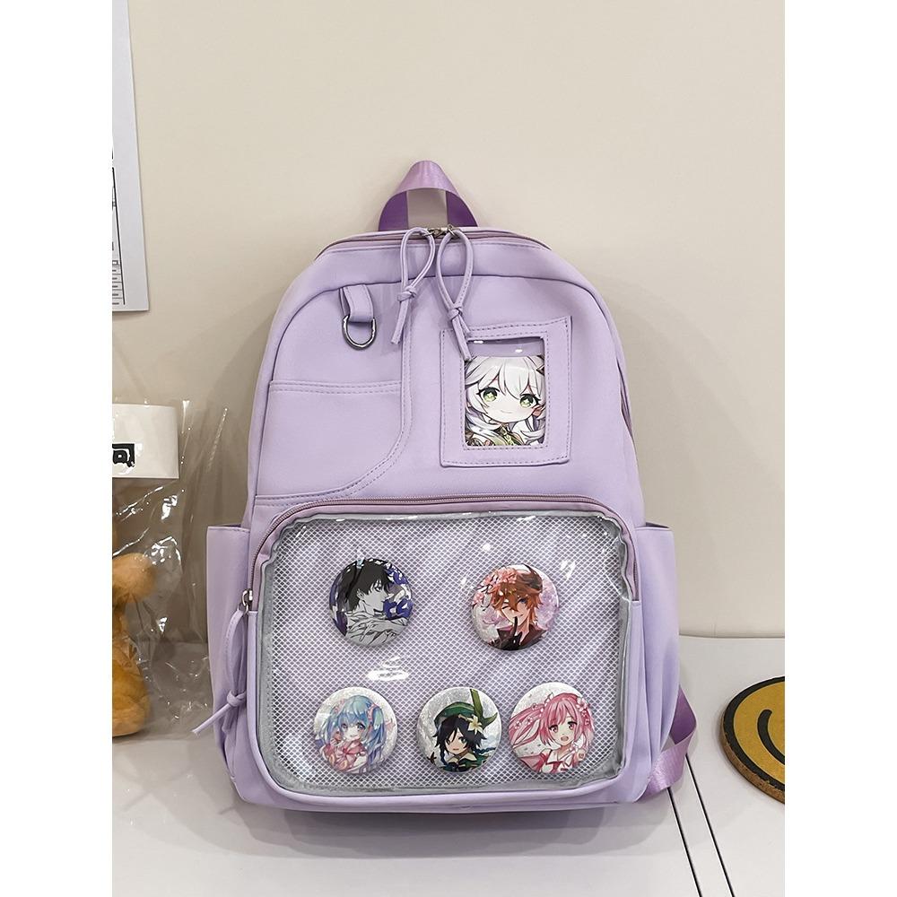 Japanese Ins College Backpack Junior High School College Student Schoolbag Women's Large-capacity High-value Going Out Backpack