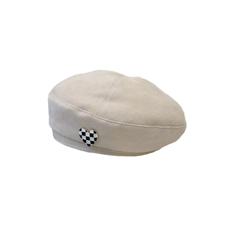 Женская теплая ретро беретка для большого обхвата головы One Size