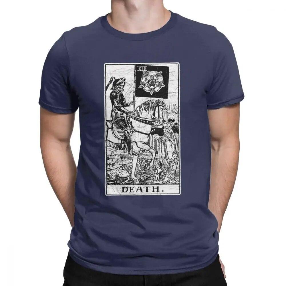 Unisex T-Shirt Death Tarot Card Major Arcana Fortune Telling Occult Cotton The Magician Empress T Shirt Oversized