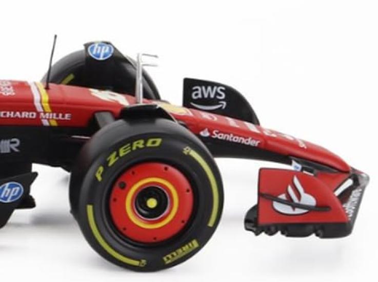 BURAGO Ferrari 2024 Leclerc with Finished Product 1/18 SF-24 No.16 C. Driver, 18-16821L16