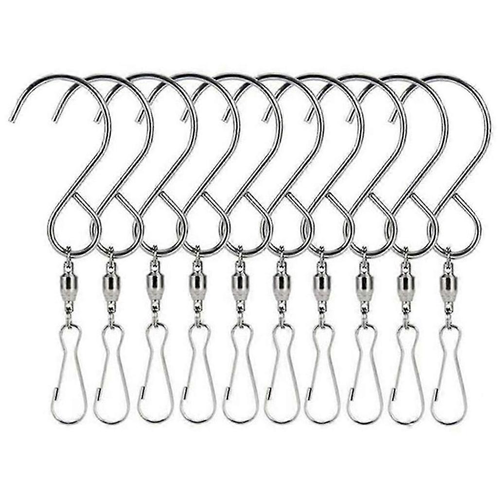 Wind Chime Rotating Hook Hanging Hook Hanger for Storage 20Pcs