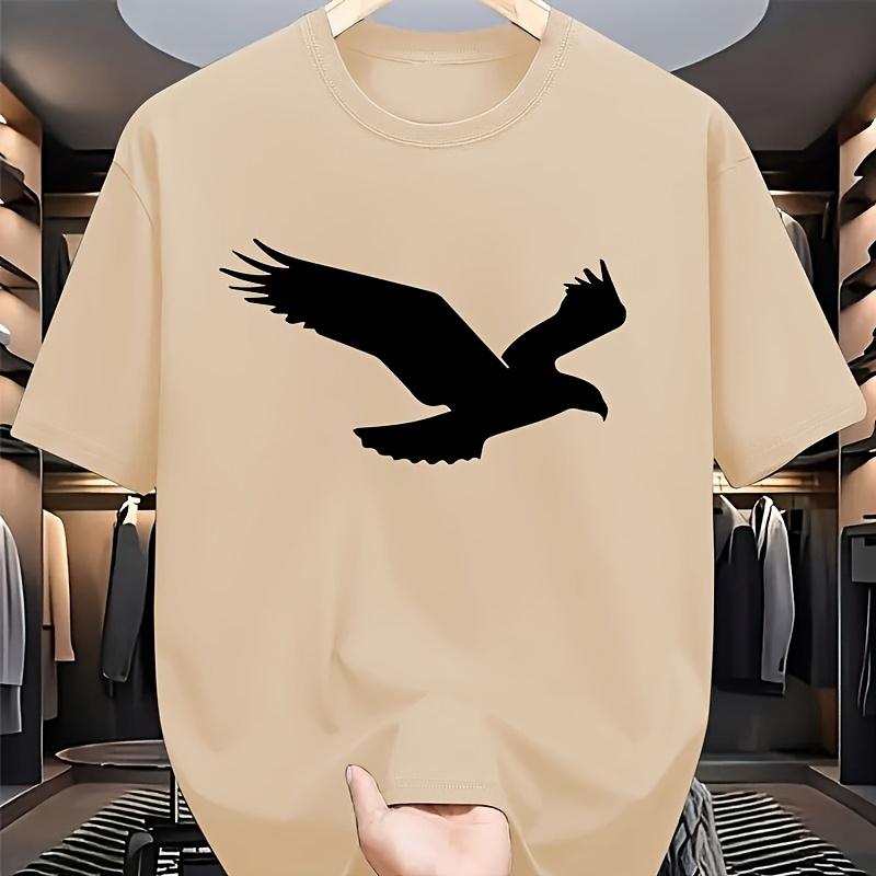 Creative Abstract Pattern, Unique Design, Men's Fashionable Printed T-shirt Short Sleeved, Round Neck, Breathable, Suitable for Summer,