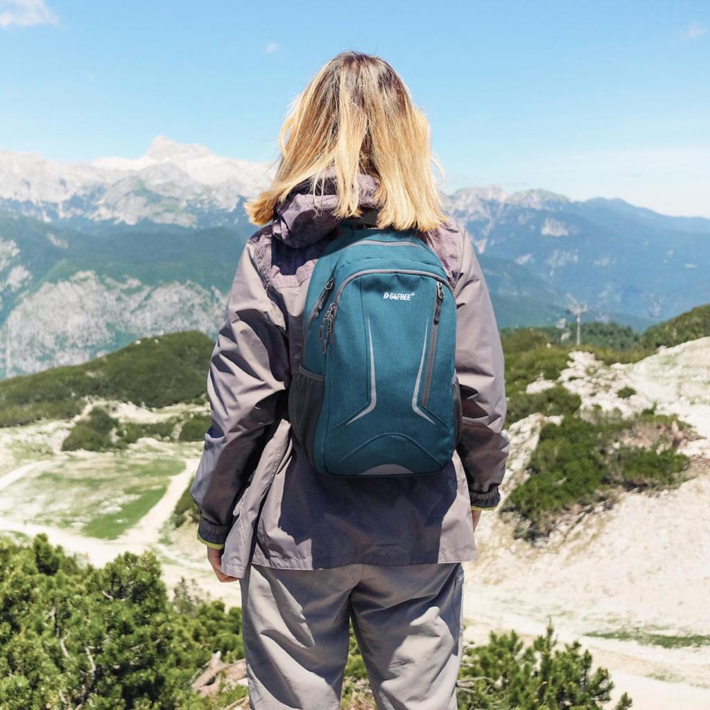 16 RFID for Women [G4Free] Backpack, L, Protection, Compact, Durable, Lightweight, Waterproof, Commuting, School, Hiking, Travel, Outdoors, Men, (Teal