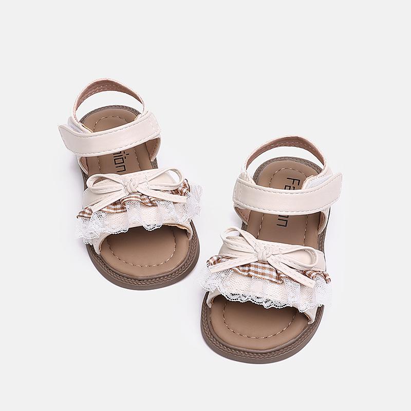New Style Girls Baby Sandals for Children s Shoes 23 бежевый
