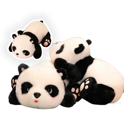 Yeni 25-55cm Simülasyon Panda Bebek Peluş Oyuncaklar Oturan Doldurulmuş Yatan Karikatür Hayvan Peluş Erkek Kız Doğum Günü Hediyesi Dekor