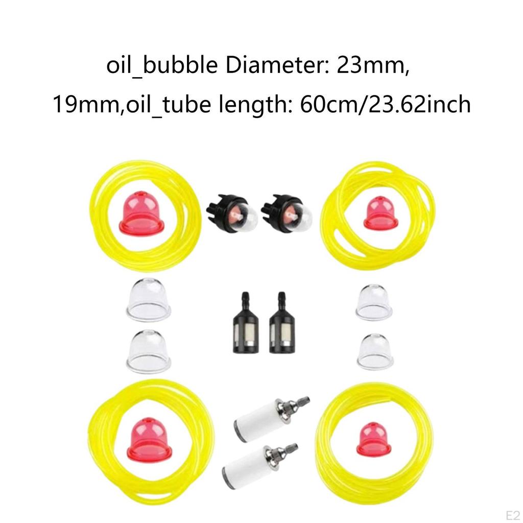 Line Kit 60cm Strimmer Pipe Oil Bulbs Primer for Garden Machine