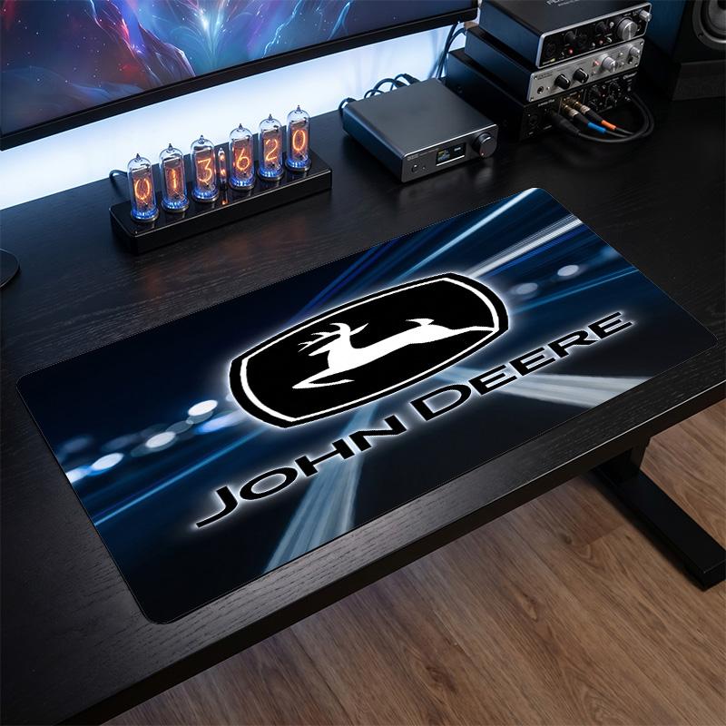 John deere Tapis de souris large Imprimé Surface lisse Anti ?Tapis de bureau antidérapant pour décoration de bureau de jeu pour ordinateur portable