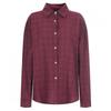 Shop   Women S looSe Fit Daily Crinkle Check Shirt Red Naru Wbl 20358 Red