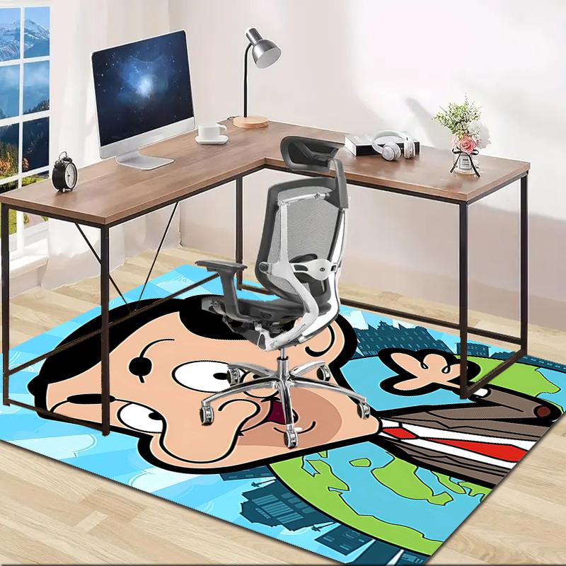 1pc Mr Bean2 Design Area Rug - Non-Slip, Soft & Cozy Floor Mat for Living Room, Bedroom, Office - Indoor/Outdoor Decorative Carpet