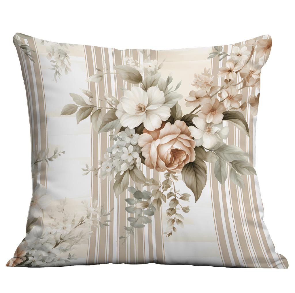Ny Akvarell Pastoral Blommig Kuddfodral Hem Vardagsrum Soffa Kudde Kuddfodral Premium Hållbar Kvalitet