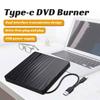 TYPE-C/USB3.0 Dual Interface Mobile Recording Optical Drive DVD-RW External Laptop Optical Drive