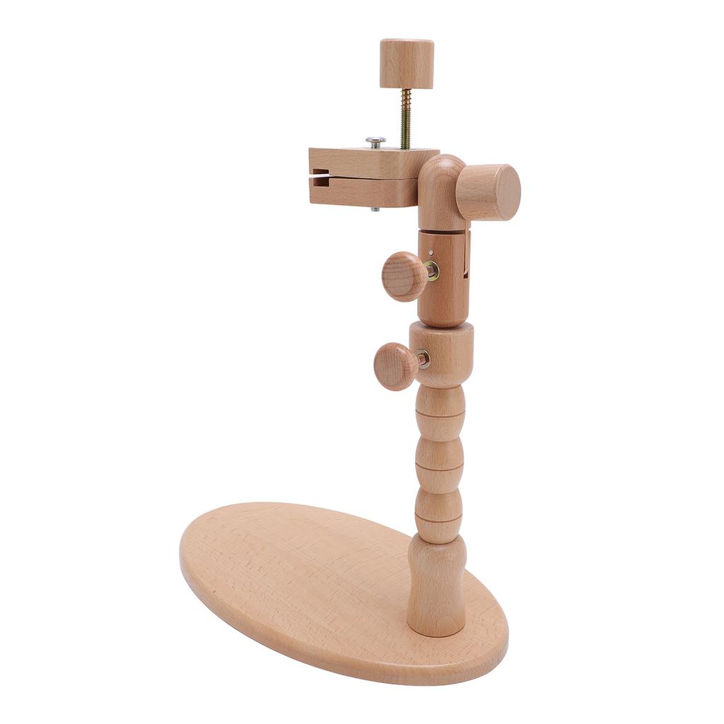 Suport Cerc Broderie Rotativ Ajustabil Lemn de Fag Suport Cerc Broderie pentru Artă Meșteșug Cusut Need